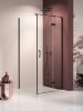 New Trendy Nesta Black kabina 110x90x200 cm prawa wspornik równoległy przejrzyste K-3746